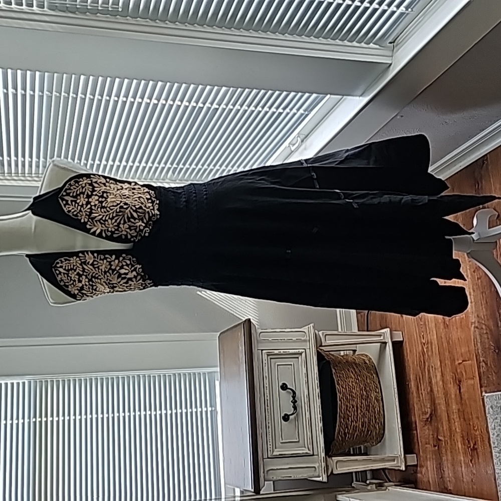 Black Embroidered Sundress